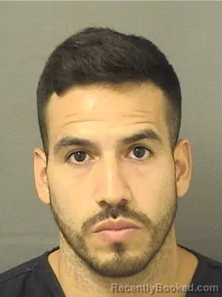 Mugshot of DAVID PEREZBADILLO booked in Palm Beach County, Florida on June 8, 2026