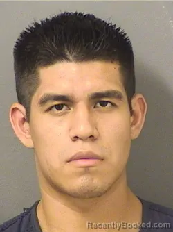 Mugshot of ROMAN HUMBERTO MARTINEZ booked in Palm Beach County, Florida on June 10, 2026
