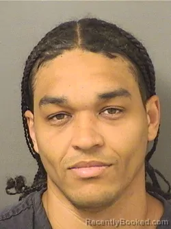 Mugshot of RAHIM MALIK THOMPSON booked in Palm Beach County, Florida on June 10, 2026
