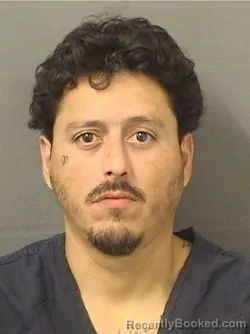 Mugshot of HUGO RAFAEL GERIBON booked in Palm Beach County, Florida on June 11, 2026