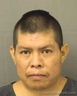 Mugshot of ANDRES JUANFRANCISCO booked in Palm Beach County, Florida on June 12, 2026