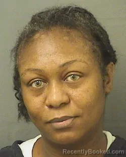 Mugshot of SHERLA ANN PIERRE booked in Palm Beach County, Florida on June 12, 2026