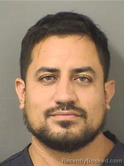 Mugshot of JUAN DAVID QUINTERO booked in Palm Beach County, Florida on June 13, 2026