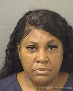 Mugshot of VALORIA CHEVILLE BROWN booked in Palm Beach County, Florida on June 13, 2026