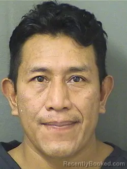 Mugshot of ISRAEL RUIZRAMIREZ booked in Palm Beach County, Florida on June 14, 2026