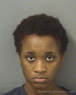 Mugshot of ERIYANA HUNTER booked in Palm Beach County, Florida on June 14, 2026