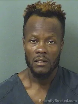 Mugshot of GUY MICHEL LOUISJEAN booked in Palm Beach County, Florida on June 20, 2026