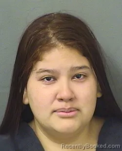Mugshot of KAROL XIMENA GUASTAROSPINA booked in Palm Beach County, Florida on June 20, 2026