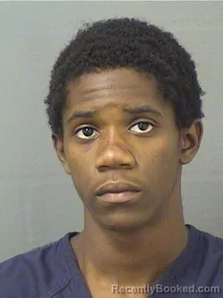 Mugshot of DAQUAN JAMARION SIMPSON booked in Palm Beach County, Florida on June 20, 2026