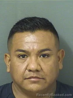 Mugshot of MIGUEL ANGEL AVILAGARCIA booked in Palm Beach County, Florida on June 22, 2026