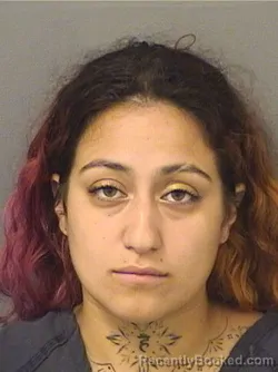 Mugshot of KAYNA LEE LOPEZ booked in Palm Beach County, Florida on June 22, 2026