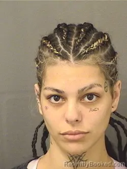Mugshot of KATALINA ELISE MEDRANO booked in Palm Beach County, Florida on June 22, 2026