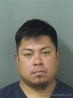 Mugshot of JOHNNY GUDIEL HERNANDEZ booked in Palm Beach County, Florida on June 23, 2026