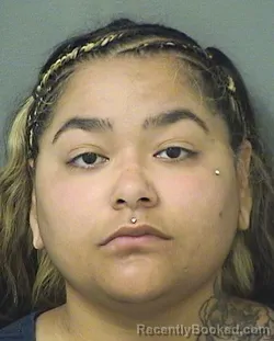 Mugshot of ANGELINA CARMENBEATRICE CORTEZ booked in Palm Beach County, Florida on June 26, 2026