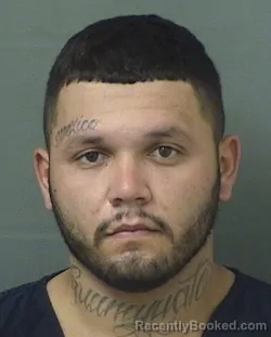 Mugshot of JORDAN GABRIEL GARCIA booked in Palm Beach County, Florida on June 30, 2026