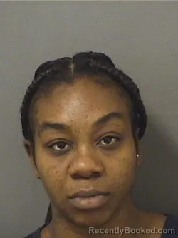 Mugshot of KENNEISHA CACHE BELL booked in Palm Beach County, Florida on July 1, 2026