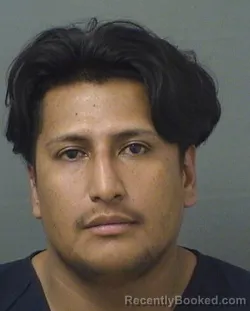 Mugshot of DANIEL SANTANAPEREZ booked in Palm Beach County, Florida on July 2, 2026