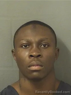 Mugshot of KHAI ALEXANDERTALUT SHEFFIELD booked in Palm Beach County, Florida on July 8, 2026