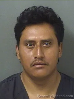 Mugshot of Heliberto Moralesmorales booked in Palm Beach County, Florida on August 9, 2026