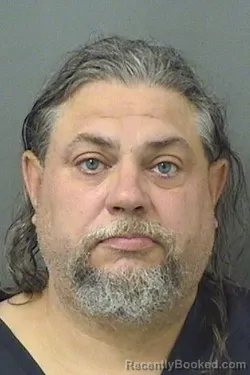 Mugshot of Christopher Stinnett booked in Palm Beach County, Florida on August 9, 2026