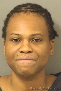 Mugshot of Ananzi Niccole Harden booked in Palm Beach County, Florida on August 15, 2026