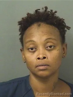 Mugshot of Brianna Nicole Hubbard booked in Palm Beach County, Florida on August 16, 2026