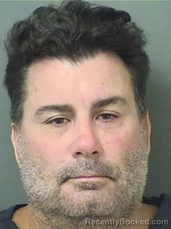 Mugshot of Andrew George Saporito booked in Palm Beach County, Florida on August 16, 2026