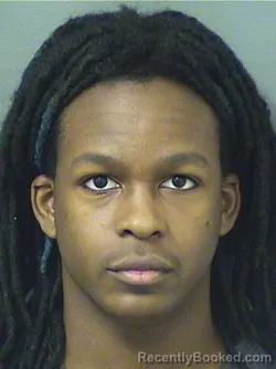 Mugshot of Justin Adonai Simpson booked in Palm Beach County, Florida on August 16, 2026