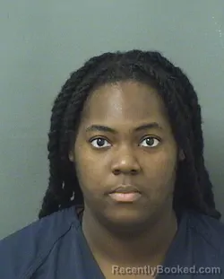 Mugshot of Moeisha Jackson booked in Palm Beach County, Florida on August 17, 2026
