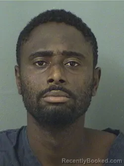 Mugshot of Guens Woodson Jeanlouis booked in Palm Beach County, Florida on August 17, 2026