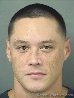 Mugshot of Garrett Lee Compton booked in Palm Beach County, Florida on August 17, 2026