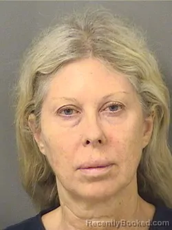 Mugshot of Colleen D Orourkes booked in Palm Beach County, Florida on August 17, 2026