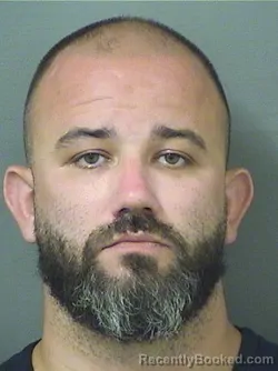 Mugshot of Austin Tyler Leach booked in Palm Beach County, Florida on August 17, 2026