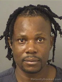 Mugshot of Samuel Jeanty booked in Palm Beach County, Florida on August 17, 2026