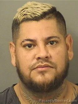 Mugshot of Carlos A Castroblanco booked in Palm Beach County, Florida on August 18, 2026