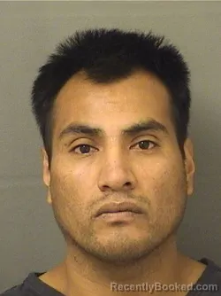 Mugshot of Marcos Montejos Andrespablo booked in Palm Beach County, Florida on August 18, 2026