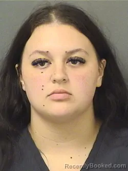 Mugshot of Angelicia Galarza booked in Palm Beach County, Florida on August 19, 2026