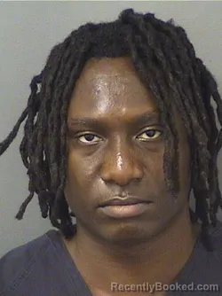 Mugshot of Romario Jean booked in Palm Beach County, Florida on August 21, 2026