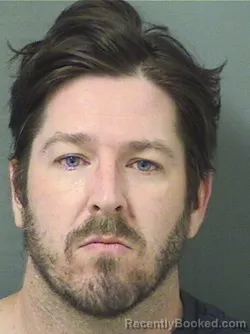 Mugshot of David James Miller booked in Palm Beach County, Florida on August 21, 2026
