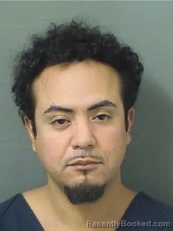 Mugshot of Jose Angelandrew Sanchez booked in Palm Beach County, Florida on August 21, 2026