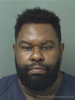 Mugshot of Kenzy Joseph Simeon booked in Palm Beach County, Florida on August 21, 2026