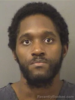 Mugshot of Denzel Sean Leslie booked in Palm Beach County, Florida on August 21, 2026