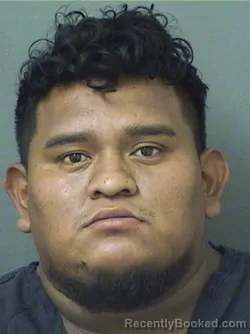 Mugshot of Melvin Eliazar Hernandezhernandez booked in Palm Beach County, Florida on August 21, 2026