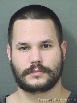 Mugshot of Kane Austin Macias booked in Palm Beach County, Florida on August 21, 2026