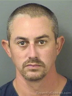 Mugshot of Andrew J Guevarez booked in Palm Beach County, Florida on August 21, 2026