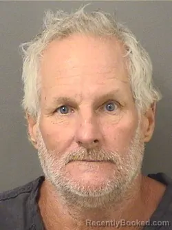 Mugshot of Duane Arnold Voelker booked in Palm Beach County, Florida on August 21, 2026