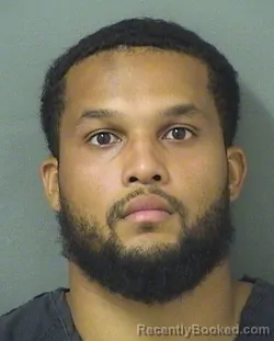 Mugshot of Brandon Alton Powell booked in Palm Beach County, Florida on August 21, 2026