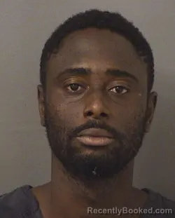Mugshot of Guens Woodson Jeanlouis booked in Palm Beach County, Florida on August 22, 2026