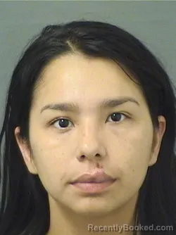 Mugshot of Ayla Marie Cruz booked in Palm Beach County, Florida on August 23, 2026