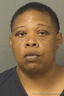 Mugshot of Teneshia Lashay Razz booked in Palm Beach County, Florida on August 23, 2026